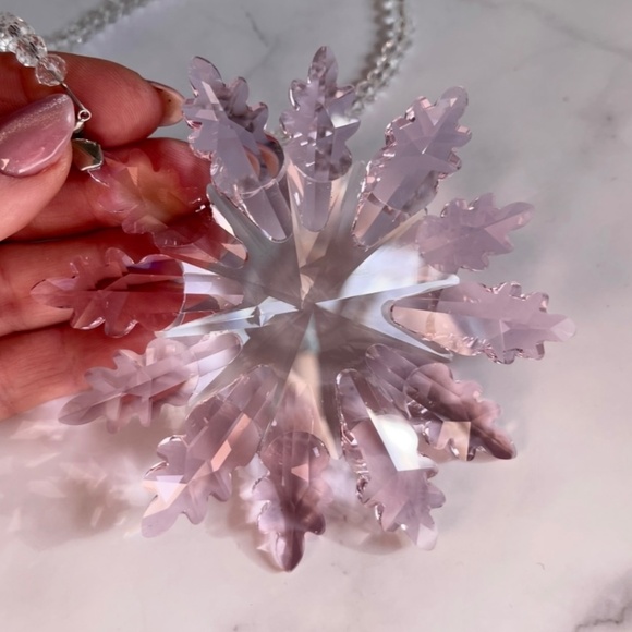 Crystal Snowflake Sun Catcher Christmas Tree Decor Czech Bohemia Crystal Gift - Picture 12 of 12